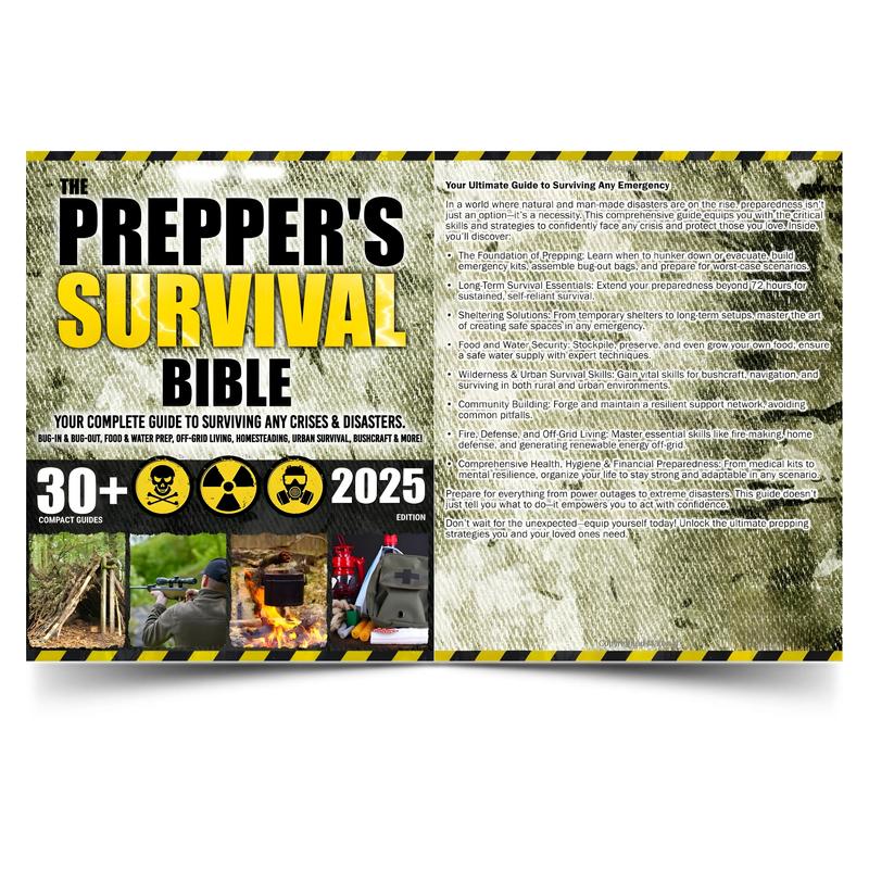 The Prepper’s Survival Bible: Your Complete Guide to Surviving Any Crises & Disasters. Bug-In & Bug-Out, Food & Water Prep, Off-Grid Living, Homesteading, Urban Survival, Bushcraft & More! -- Morgan J. Kepler - Paperback