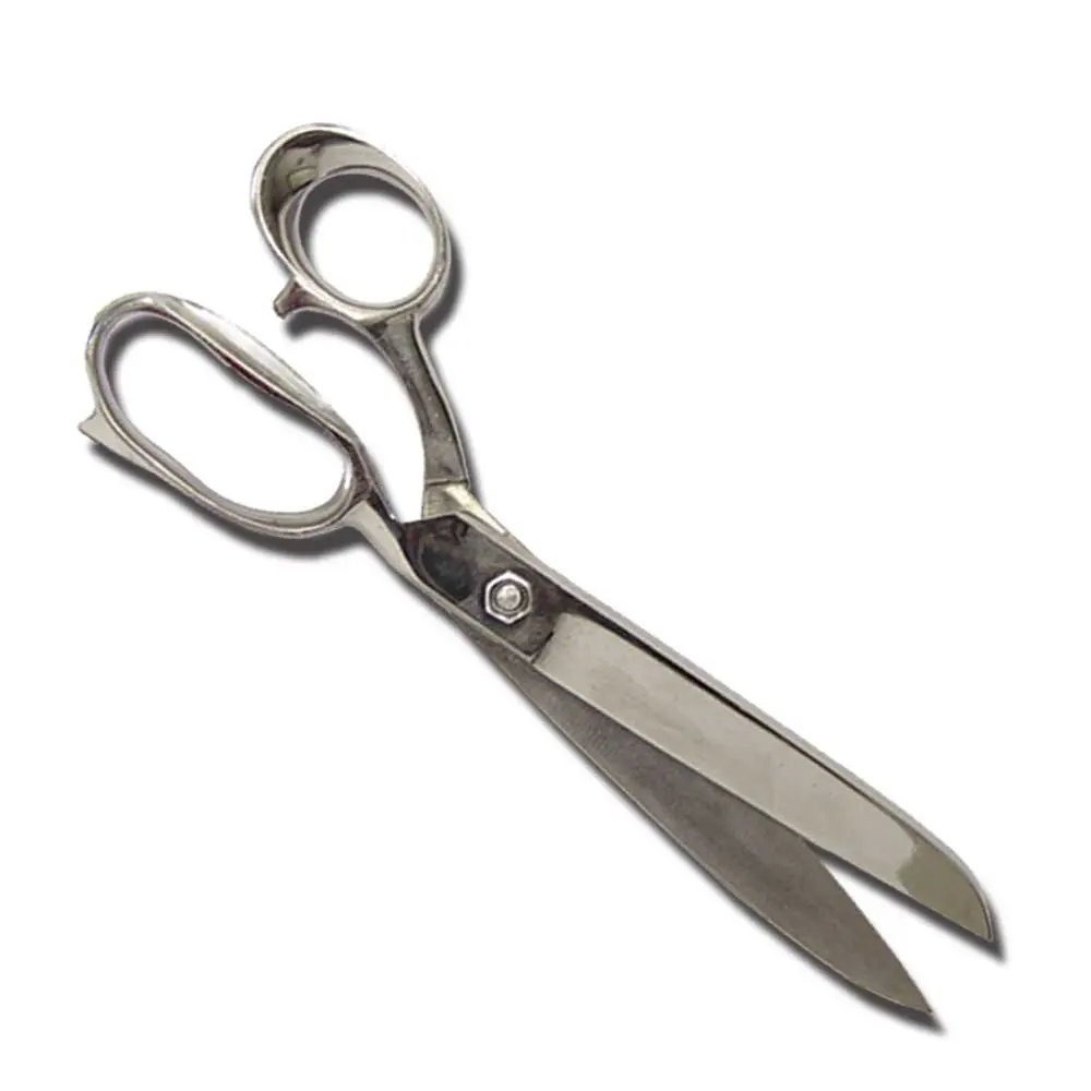 RI 538-AS Heavy Duty Tailor Scissors, 10" Overall Length Stainless Steel Straight Blade, Durable Trimming Tool for Home/Shop, Durability, Standard Straight Cut Blade