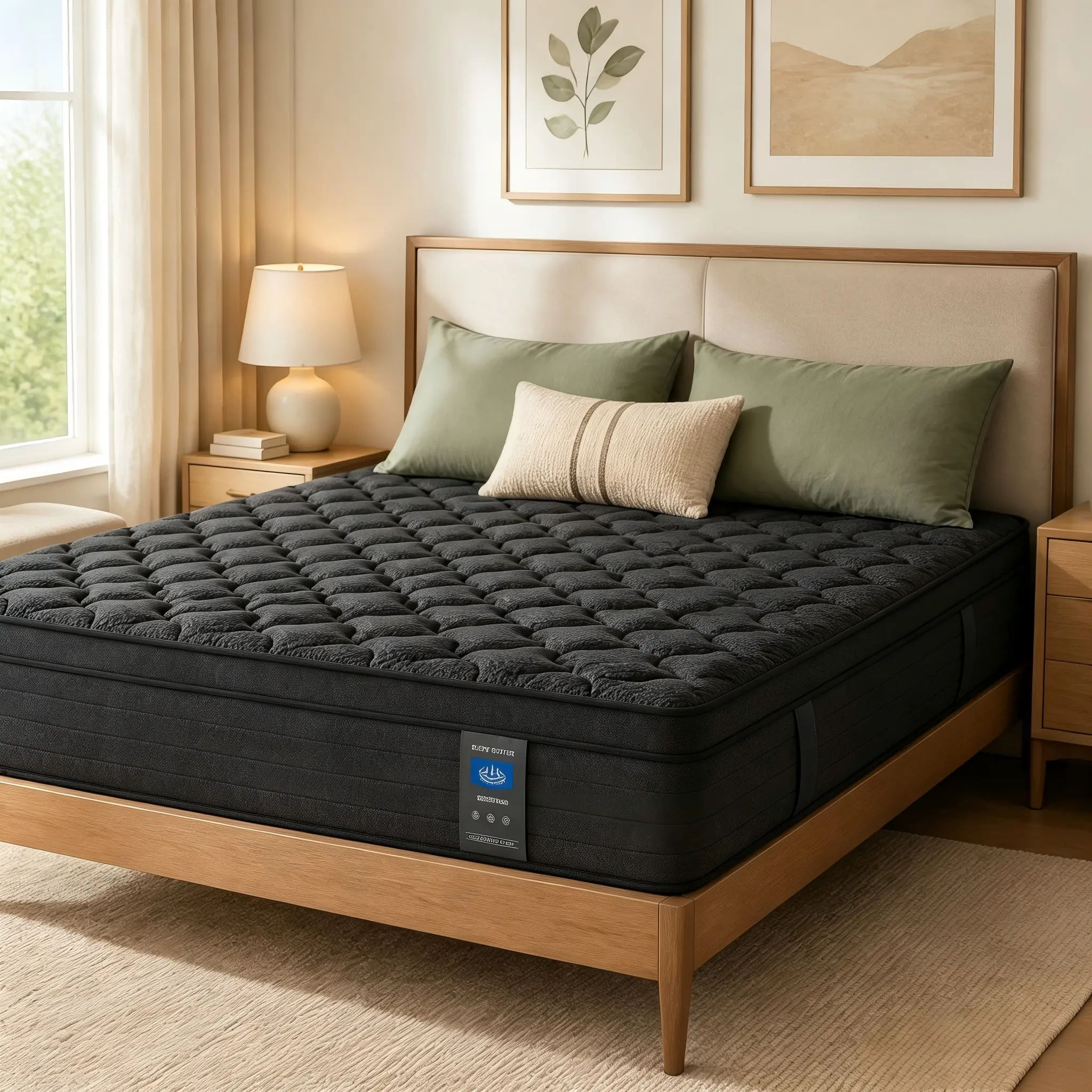 10'12'14 inch Twin Full Queen King Size Mattress Black, Memory Foam Individual Pocket Springs Hybrid Mattress in a Box, Medium Firm for Home Rooms Hotels,Breathable and Ergonomic Design, Back Relief Edge Support ，DealsforYouDays SummerWins thememorialdays