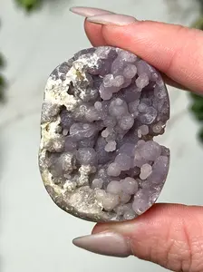 Grape Agate Palmstone - #13