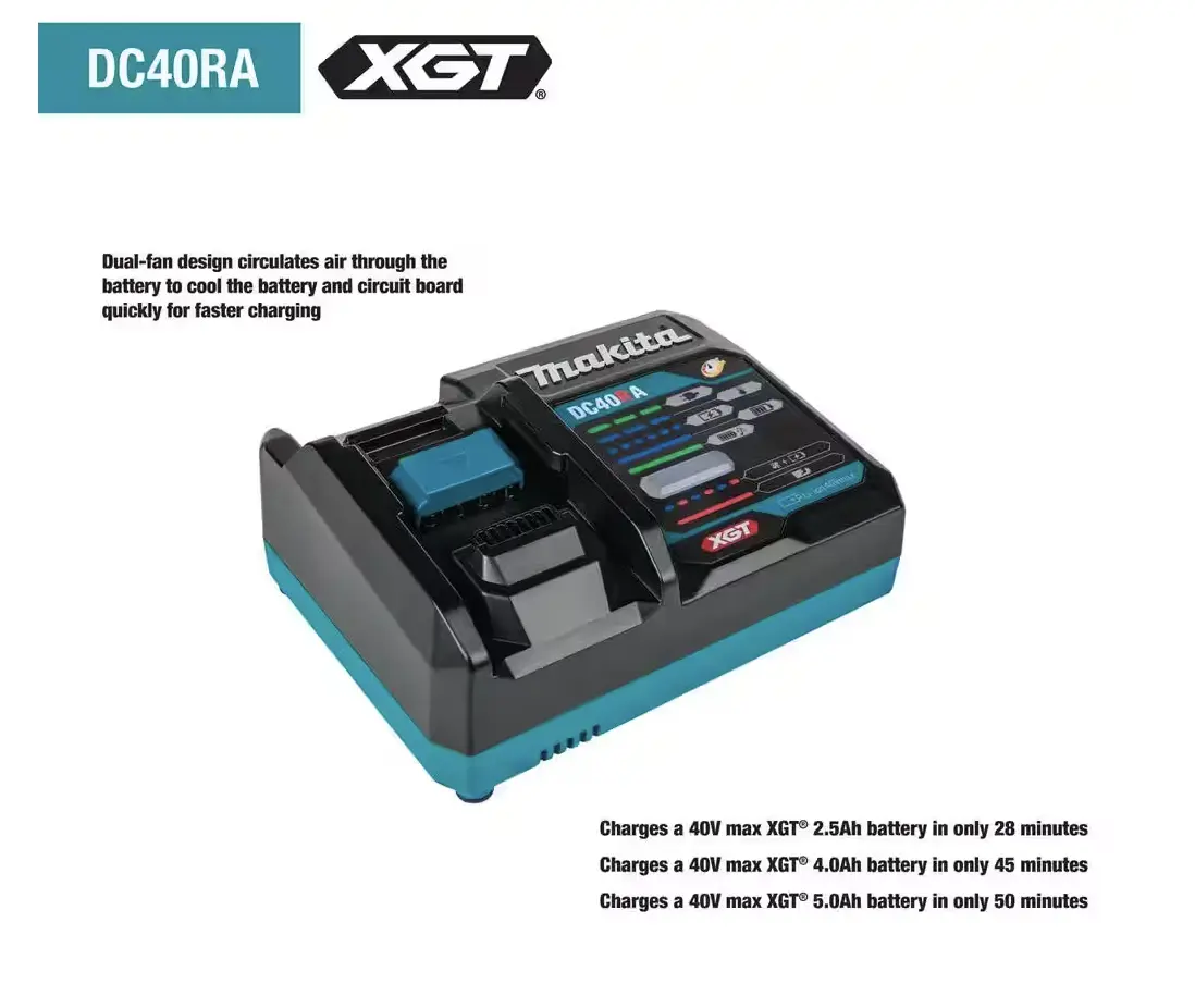 Makita 40V Max XGT Rapid Optimum Charger DC40RA