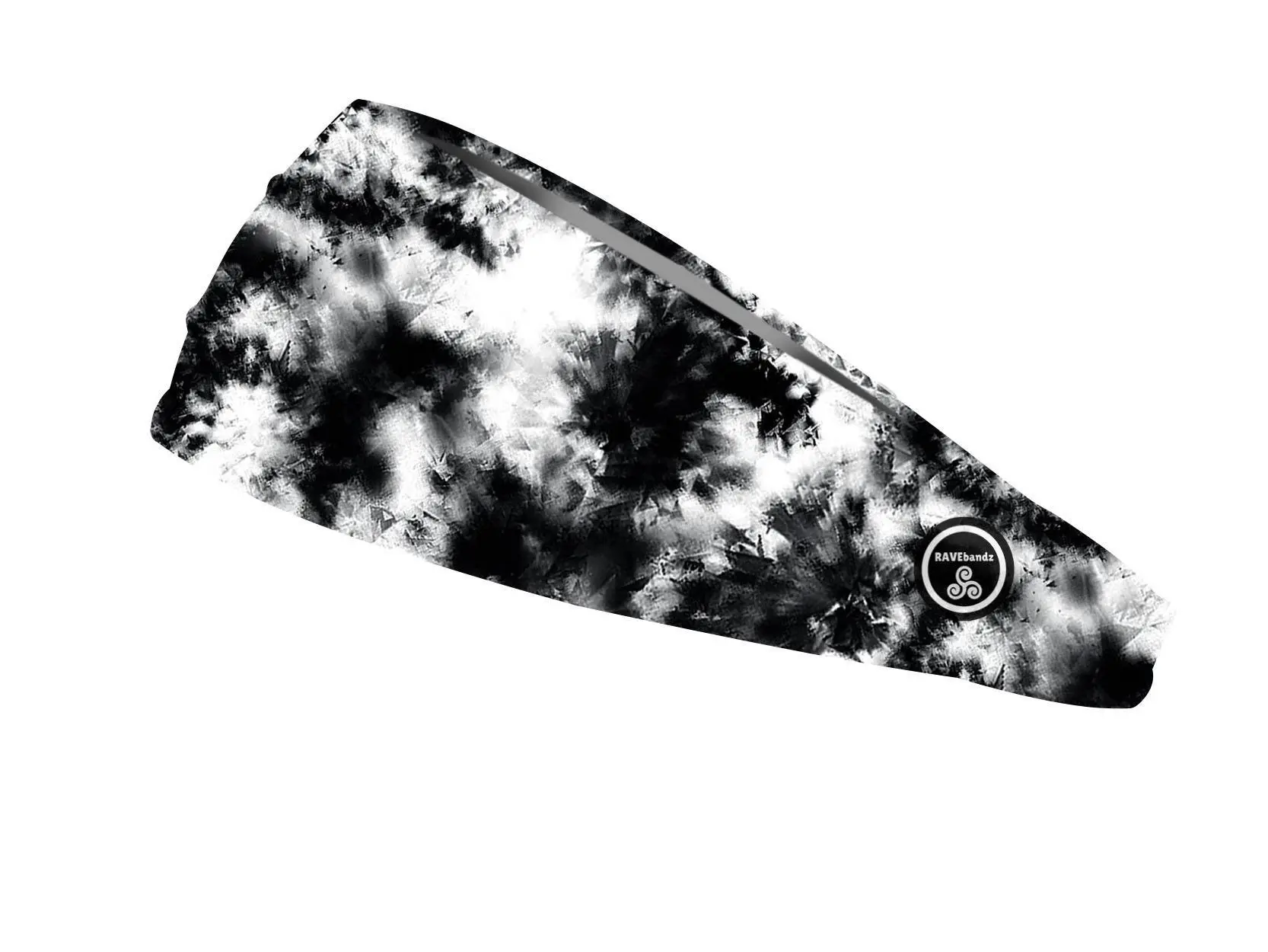 RAVEbandz The Pro Wide Stretch Headband (Black Batik)