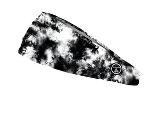 RAVEbandz The Pro Wide Stretch Headband (Black Batik)