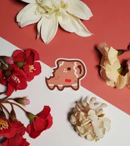 Gingerbread Capybara Sticker