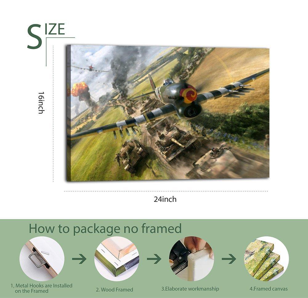 Military Fighter Poster Hawker Typhoon Poster Decorative Painting Canvas Wall Art Picture Print Modern Family Bedroom Decor