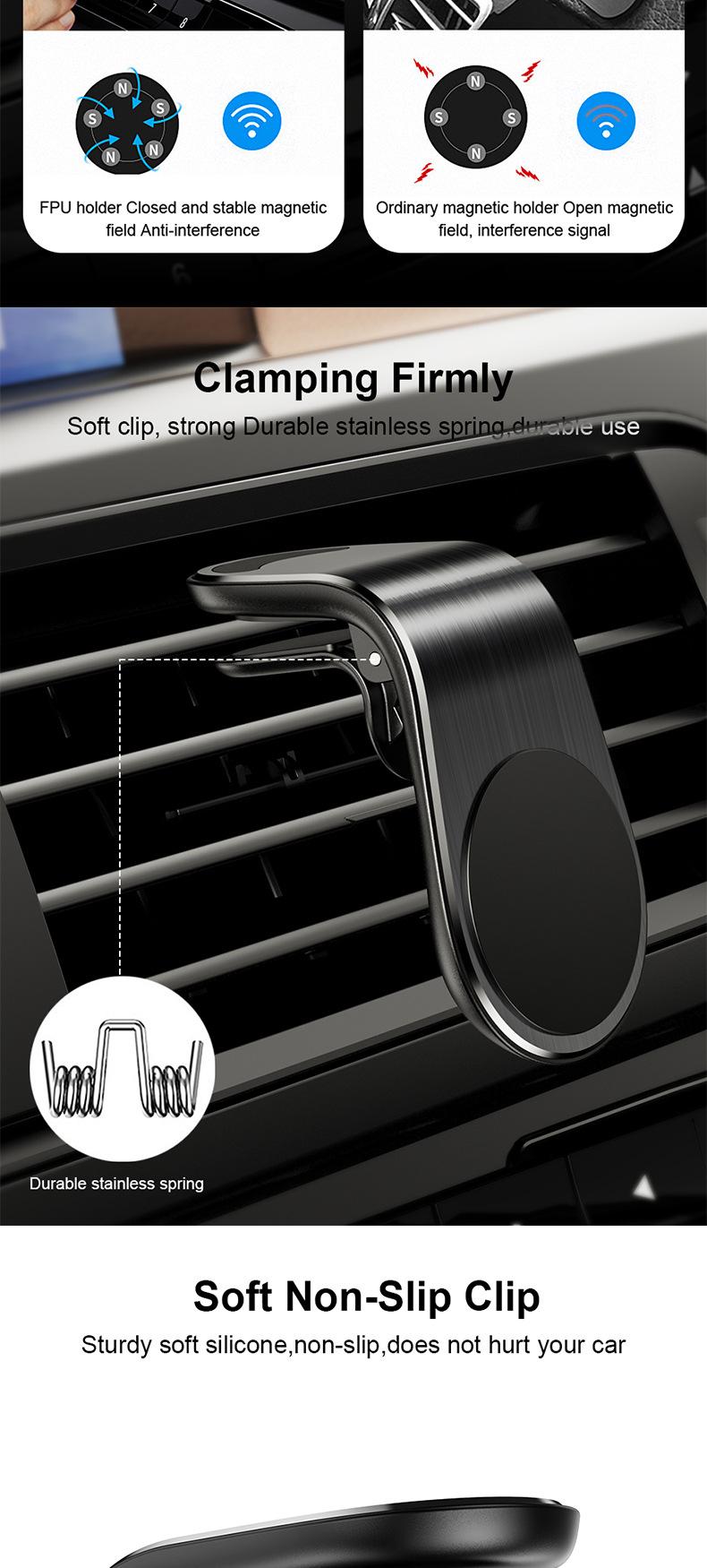 Magnetic Car Phone Holder Air Vent Clip Mount Rotation Cellphone GPS Support For Phone Stand in Car