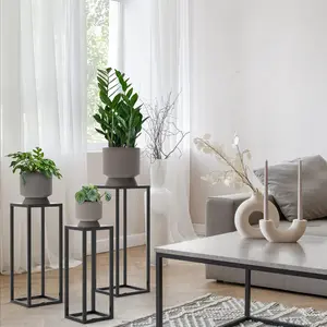 Cocoyard Nesting Plant Stand Set for Garden Planter. Side Table Nightstands. Plant Holder Racks. Pedestal Stand, End Table, Home Decor Gift