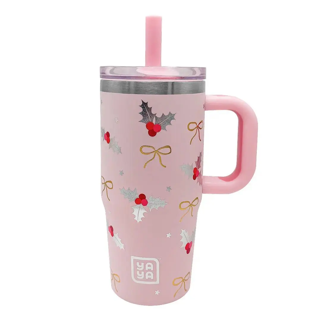 YAYA My First thermo Tumbler | 40oz Stainless Steel Toddler Cup with Straw | Spill-Resistant | Christmas & Halloween celebration Designs fashion gift