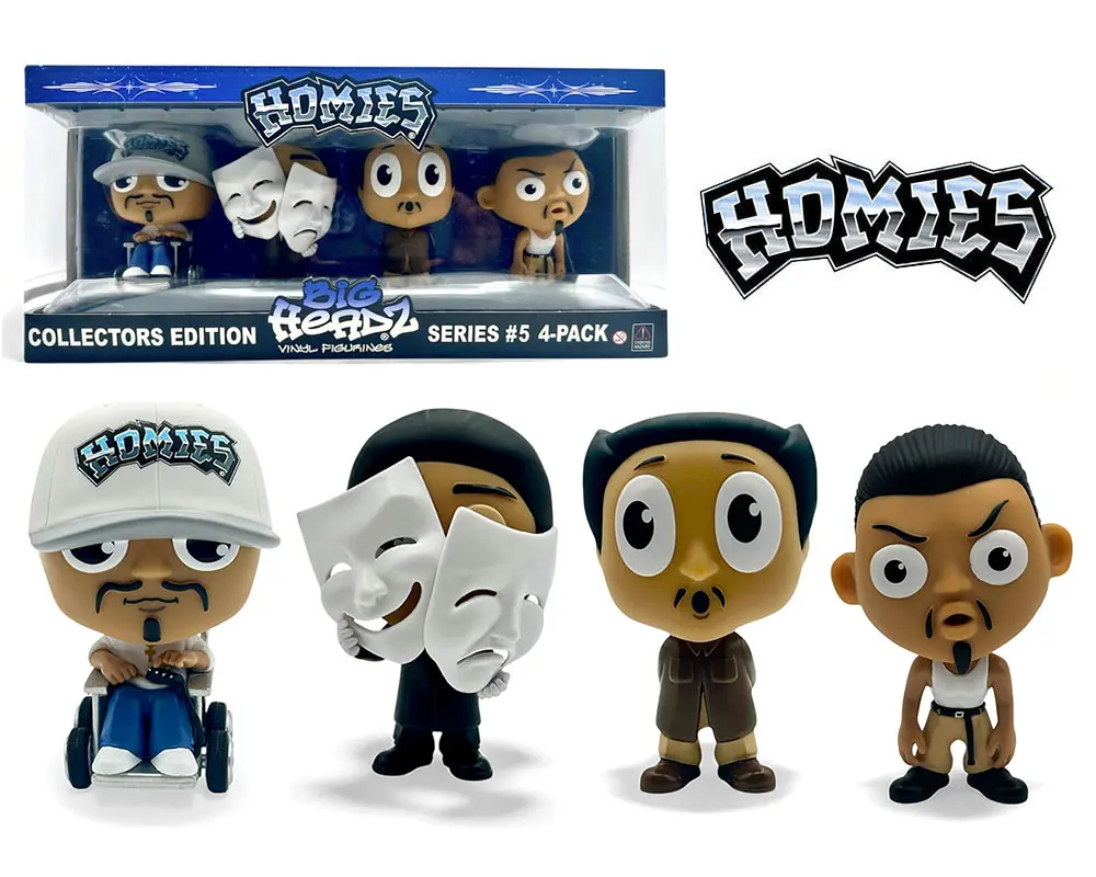 Homies Figures 4.5″ Big Headz Series 5 4-Pack Collector’s Edition