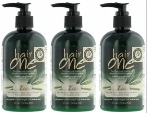 Hair One Argan Oil Cleanser & Conditioner for Curly Hair, 12 Oz (Pack of 3) Haircare Gentle Nourishing Cleansing Hydrate Shampoo