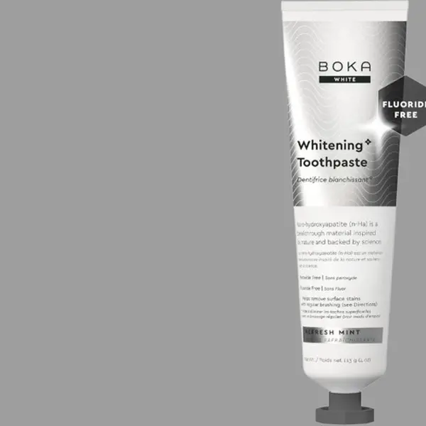 Boka Fluoride Free Toothpaste, Nano Hydroxyapatite Toothpaste, Appropriate for Sensitive Teeth, for Adult, Kids Oral Care - Whitening* Refresh Mint, 4 Fl Oz 1Pk
