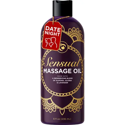 Sensual Massage Oil - Calming Lavender & Jojoba Body Oil - Maple Holistics - Relaxation & Self-Care | Moisturizing Skincare for Home Spa & Professional Use | Nourishing Aromatherapy for All Skin Types | Hydrating & Soothing Body Oil Vegan Intimate Oil Bod