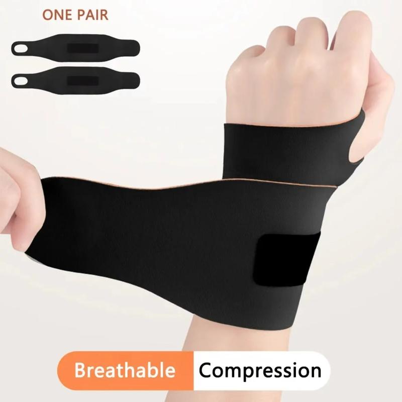 2 Pack Breathable Wrist BraceAdjustable Compression Support forCarpal Tunnel, Arthritis & GymWorkouts -Ultra-Thin Sweat-Wicking Design for Men & Women(Black） ankle wrap soft protective sleeve