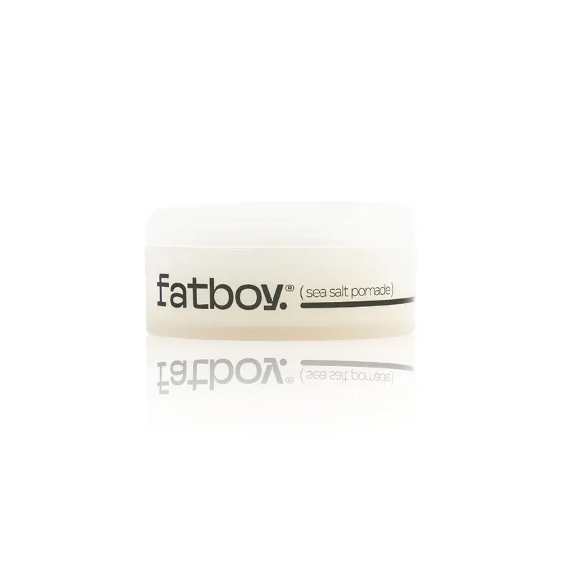Fatboy Sea Salt Hair Pomade with Coconut Oil & Shea Butter, Lightweight Hold for Texture, Styling & Shine, Tousled Beach Waves Finish, Hair Care for All Hair Types, Paraben Free, Color Safe, 2.6 OzVisit the Fatboy Hair Store