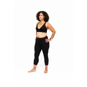 Go Commando Yoga, Black Capri
