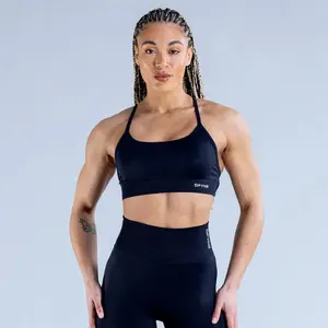 DFYNE Dynamic Backless Sports Bra - Seamless Sculpting Fabric, Breathable & Bold Look, Perfect for Gym Workouts & Yoga