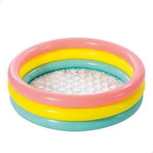 Inflatable Baby Toddler Pool - Soft Floor Kiddie Paddling Pool for Outdoor Summer Backyard Water Play