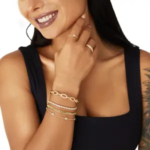 KISSYAN Gold Cuff Bangle Bracelets for Women, 14K Gold Plated Adjustable Open Cuff Bracelet Flat Hollow Butterfly Cubic Zirconia Jewelry Gift