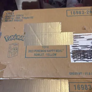 Pokémon Match Battle McDonald Promo Card - 2022 Pokémon Happy Meal Rowlet Yellow with 4 Additional Game Cards Only Available at McDonald's