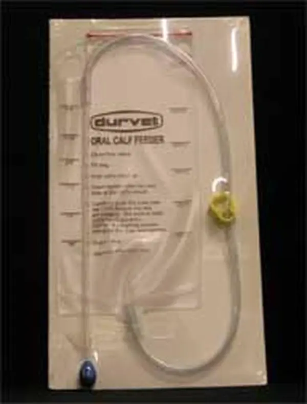 DURVET 002484 Oral Calf Feeder, 0.25" x 5.75" x 6.88", 3 Qt Capacity, Conveniently Calibrated, Easy to Use, Allows for Mixing Without Waste, Three Quart