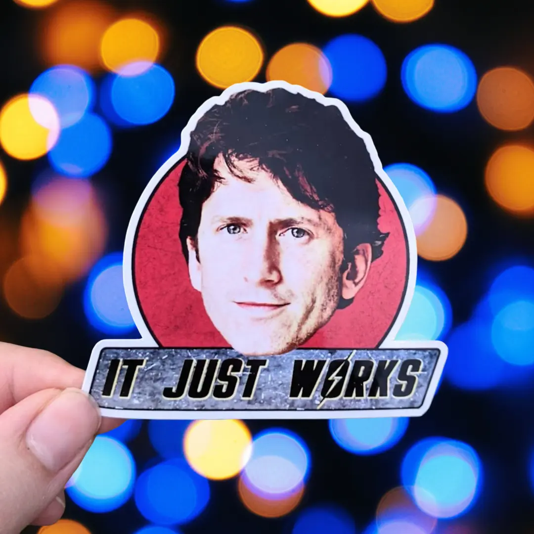 Todd It Just Works Sticker | Lineman Hard Hat Sticker | Blue Collar Stickers | Decals for Hard Hat- Toolboxes- Helmet.