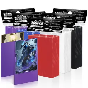 500ct Trading Card Sleeve Perfect Fit MTG Card Sleeves Sports Card Protector for Photocard, Standard TCG Cards Sleeve Fit for Magic Baseball Card 66 * 91 mm