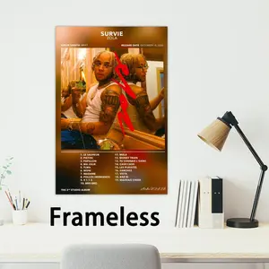 Poster Modern art Amber 2D poster, suitable for bedroom living room decor. Vibrant Z-Zola colors, clear images Rapper ideal for home office decor.