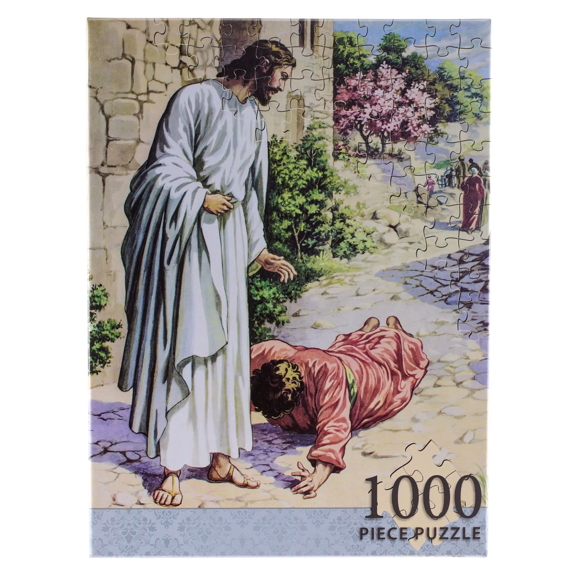1000-Piece "Jesus, Friend to Sinners" Interlocking Jigsaw Puzzle - Recycled Material, Sturdy Storage Box, Shrink Wrap, 29.5" x 19.6", Religious Theme, Ages 12+, Christian Art Gifts for Puzzle Enthusiasts