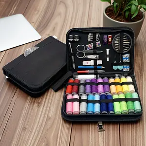 100pcs multi-sew kit with accessories - 24-color thread, needles and thread small repair sewing kit, basic mini portable travel sewing for emergency repairs