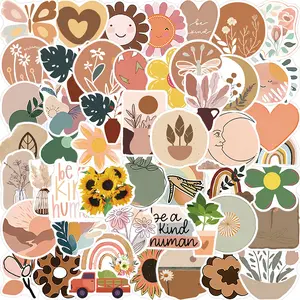 50pcs Retro Aesthetic Cartoon Stickers for Phone Cases, Notebooks, Luggage, Laptop, iPad - Waterproof & Removable Decorative Stickers for Children