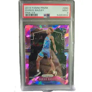 Panini 2019 Prizm Darius Bazley Pink Ice RC Card #289 PSA9 Thunder Player Trading Card