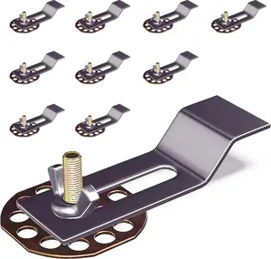 Sink Clips, Undermount Sink Brackets, Bathroom Kitchen Ceramic Stainless Steel Sink Basin Support Clamps for Marble Granite Vanity Countertop Installation Repair Kit (10) Blue Horizon