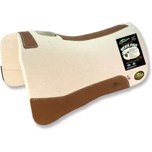 Southwestern Equine The Lone Star 100% Elite Pressed Cream Wool Saddle Pad