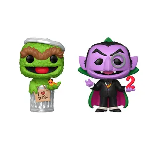 Funko Pop! Seasme Street Oscar the Grouch & The Count Vinyl Figures