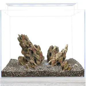 Ohko Dragon Stone Aquascape Rocks, 4 Pcs. Molded Aquarium Décor