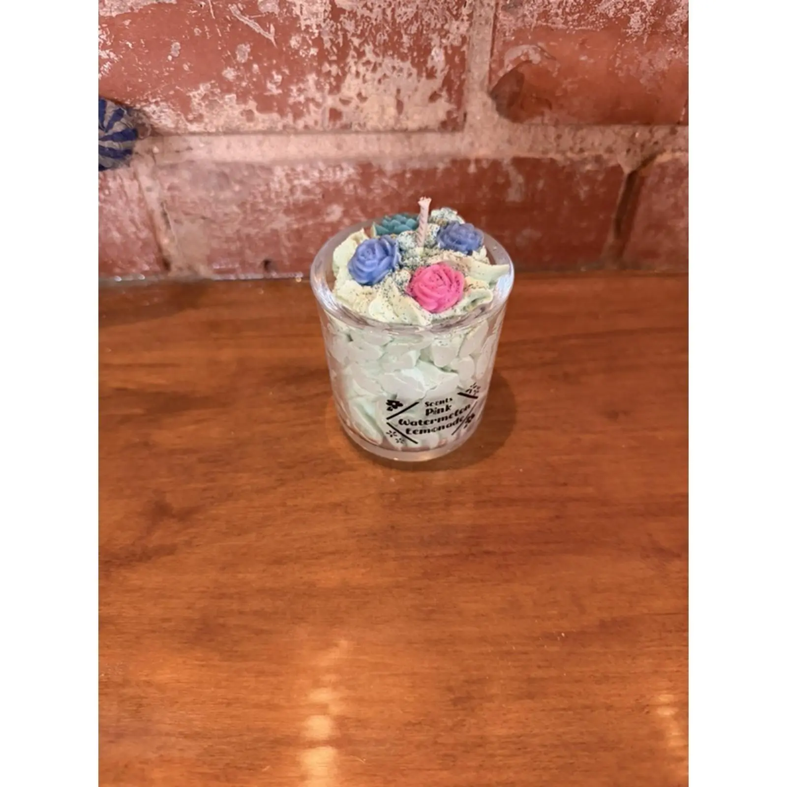 Pink Watermelon Lemonade Scented Candle Handcrafted 8.85 Ounces Aroma Diffuser