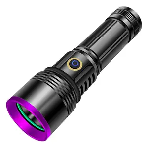 UV Blood Tracking Flashlight for Hunting Deer Finder 365nm UV Light Rechargeable Black Light with Filter for Enhanced Visibility and Blood Trail Tracking Ideal for Hunting Enthusiasts and Festival Gift magnetic flashlight pressure switch