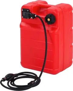 GARVEE Marine Tank,6 Gallon /24 L Portable Tank with 10ft Hose,I-Shaped Handle,Marine Boat Transfer Tank for Outboard Engine, Yacht, Fishing, Deck Boat,