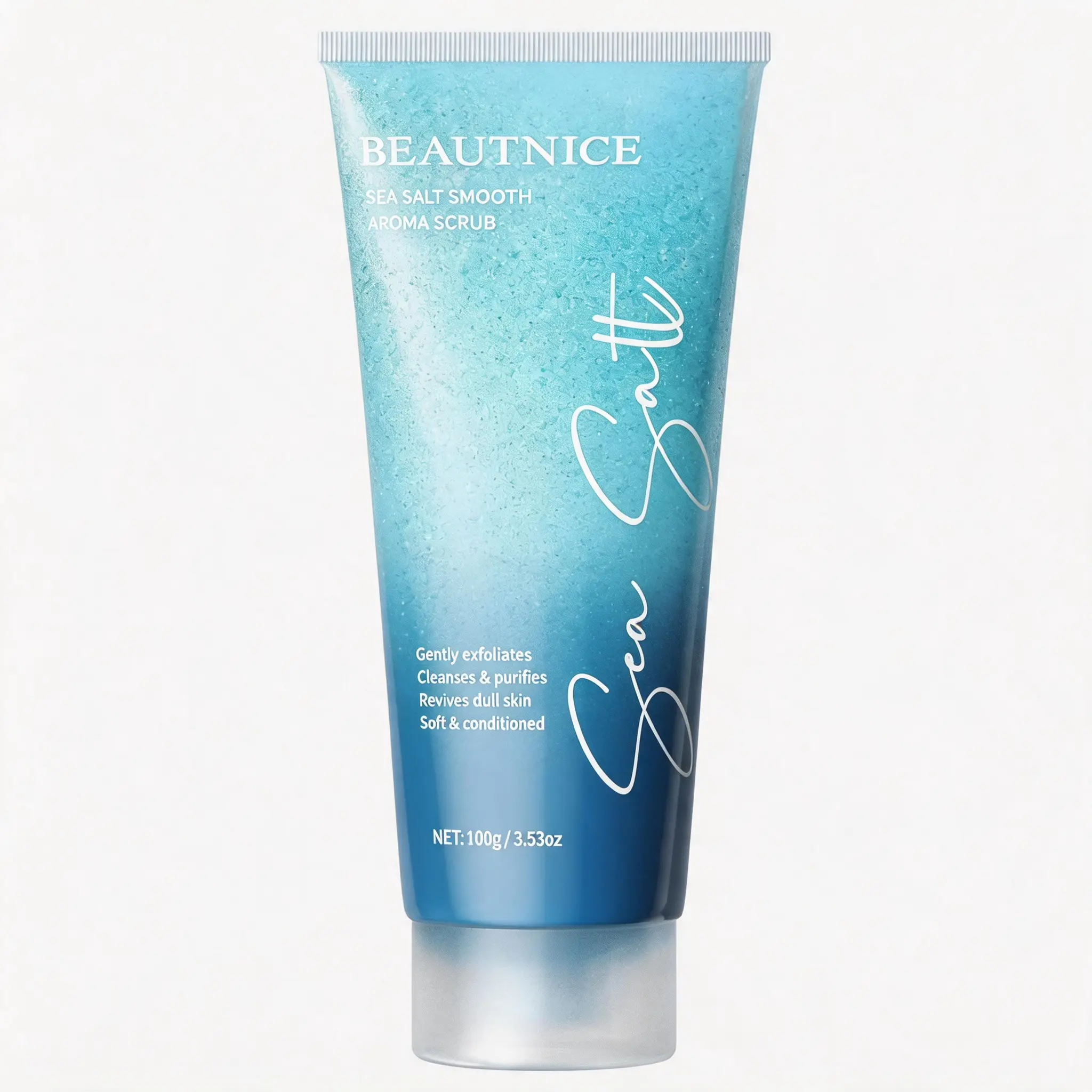 Sea Salt Aroma Body Scrub Exfoliating Shower Gel Scrub for Home Spa Body Care Routine Fresh Fragrance Easy Apply Formula Smooth Touch Skin Care