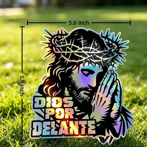 Jesus Car Sticker, Car ExteriorDecorative Stickers, Multipurpose Self Adhesive Decal for Car Bumper,Phone, Laptop, Skateboard, Scrapbook Sticker Decals, Sticker for Car