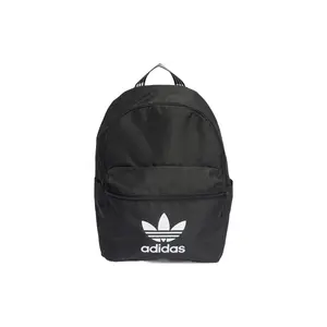 Adidas Originals Three-Stripe Logo Recycled Polyester Backpack for Men and Women in Black
