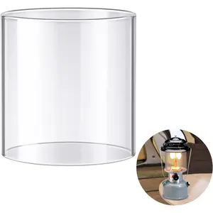 Compatible Glass Globe & Mantle Set for Propane Lanterns - Reusable Camping Light Parts