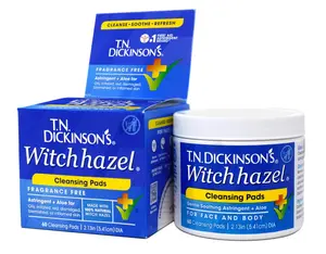 T.N. Dickinson's Witch Hazel Cleansing Pads, 60 Count