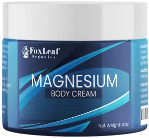 Magnesium Cream for Pain, Sleep, Restless Legs, Muscle Soreness, Cramps | Lavender | 4oz