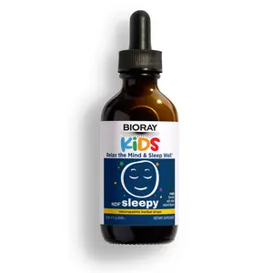 Melatonin-Free Sleep Support | Relax the Mind and Sleep Through the Night | BIORAY Kids NDF Sleepy - Natural Maple Flavor, Non-GMO, Vegan, Gluten Free