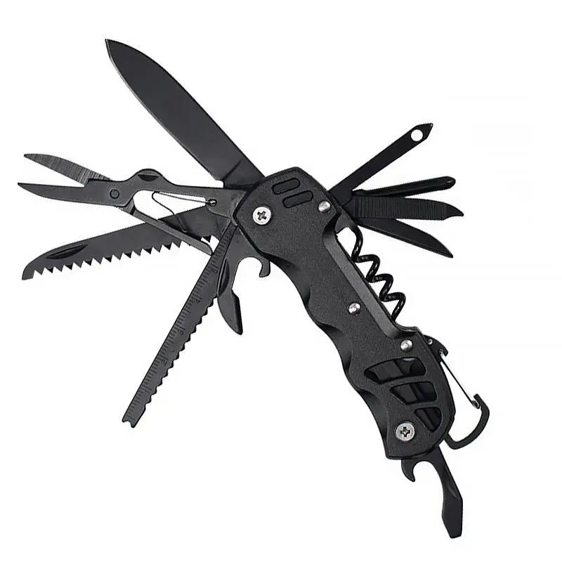 16 in 1 Multifunctional Tool, Portable Foldable Stainless Steel Tool, Multi-functional Knife EDC Combination Tool for Camping & Emergencies, Survival Tools, Portable Multipurpose Knives, Survival Gear, Survival Equipment