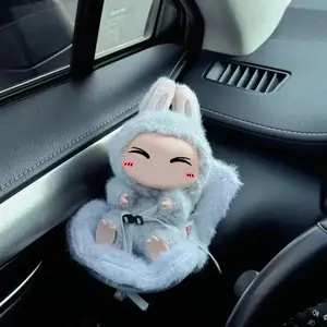 Kawaii Mini Plush Safety Seat, Kpop Idol Design Car Accessory, No Doll Included, Perfect for Aromatherapy & Decorations, Car Seat Attachment