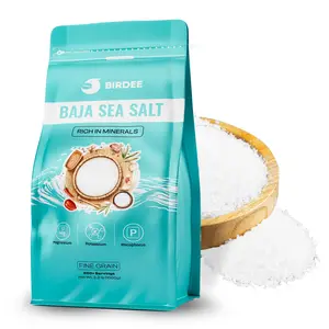 Birdee Low Sodium Sea Salt - Nutrient and Mineral Dense Sea Salt - 34% Less Sodium - Fine Ground Salt for Baking, Seasoning, Pickling