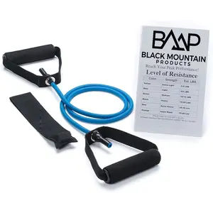 Black Mountain Products Single Resistance Band - Door Anchor and Starter Guide Included