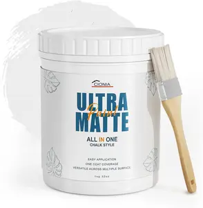 CIONIA Chalk Style Paint - Ultra Matte Paint for Furniture, Home Decor, Crafts - Eco-Friendly - All-in-One -(32 OZ)